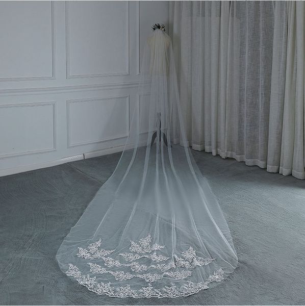 

bridal veils lace headdress exquisite wedding dress headdress, Black