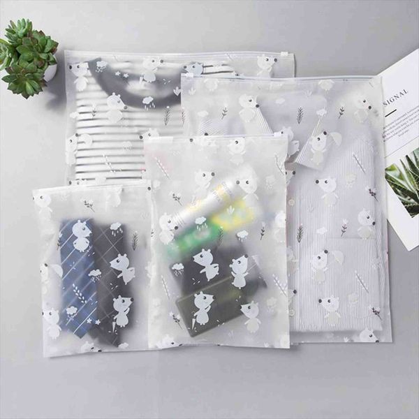 

cartoon animal cosmetic travel bags transparent makeup case women zipper make up organizer toiletry wash storage pouch bath box