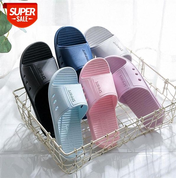 

slippers women bathroom couples home indoor bathing plastic thick soft bottom non-slip household sandals and men #xm16, Black