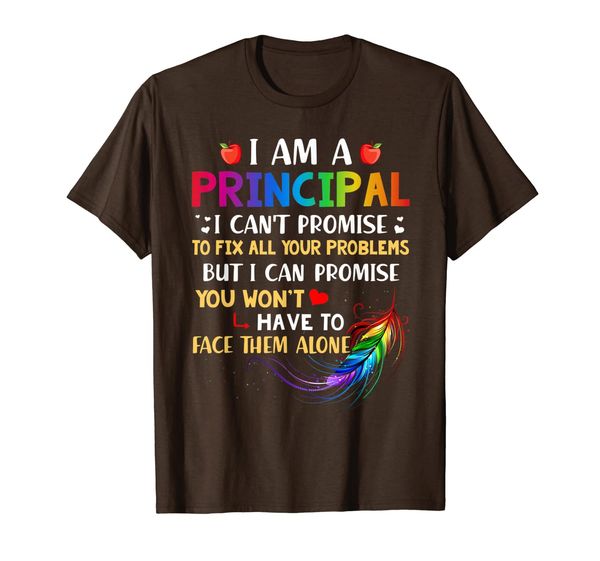 

I Am A Principal I Can't Promise To Fix All Your Problems T-Shirt, Mainly pictures