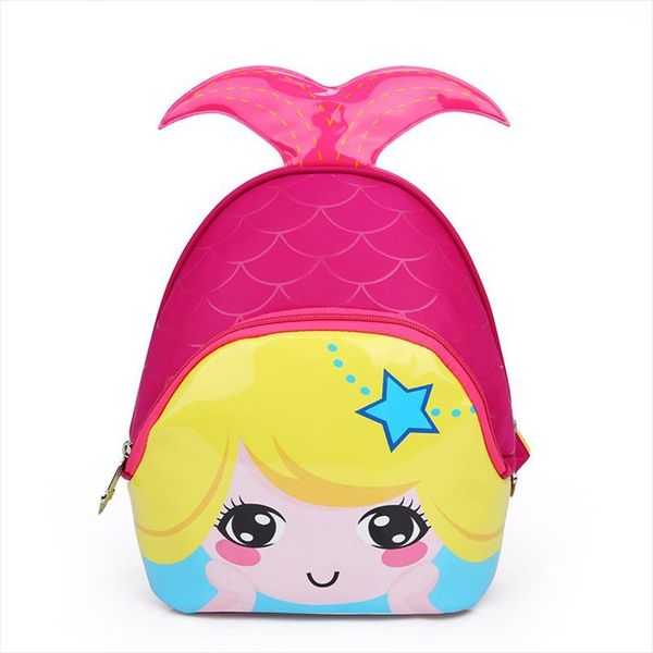 

kids bags fashion cute waterproof children backpacks cartoon mermaid school for kindergarten girls baby bag