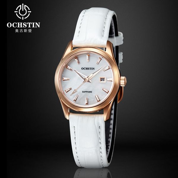 

women's watch pearl shell plate quartz, Slivery;brown