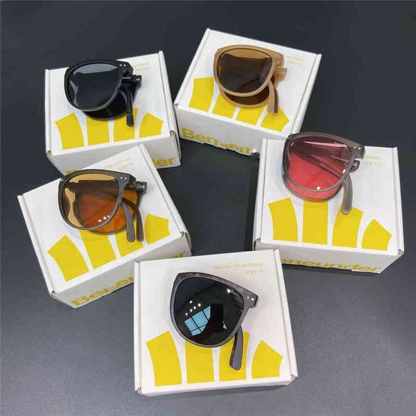 

focal folding air cushion sunglasses women's autumn anti ultraviolet sunscreen men's fashion driving big round face 21, White;black