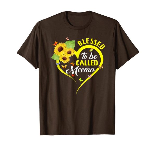 

Womens Blessed To Be Called Meema Sunflower T-Shirt, Mainly pictures