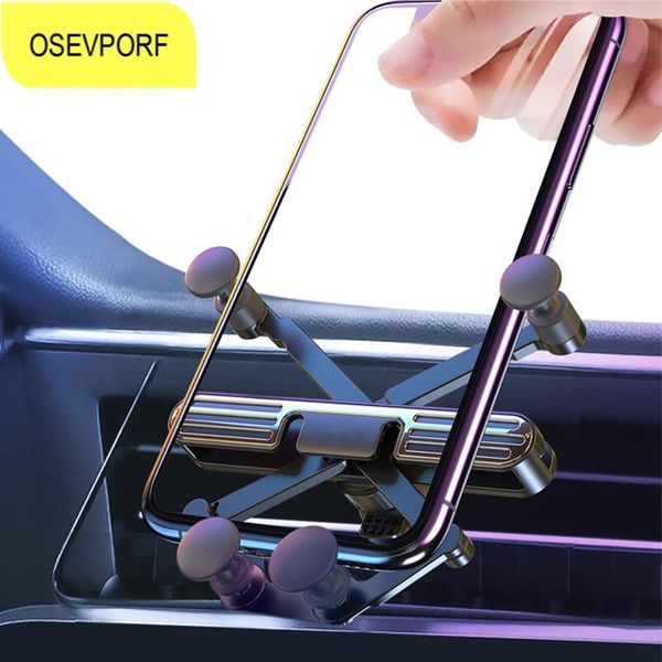 

cell phone mounts & holders abs car holder for 11 12 pro max 2021 mount stand s21 s20 universal air vent bracket