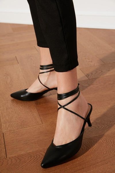 

dress shoes black wrist gusset women classic heels takss21to0008