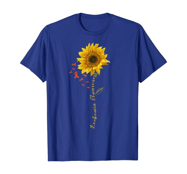 

hippie sunflower leukemia awareness tshirt, White;black