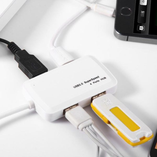 

hubs 4 ports usb 3.0 multipurpose hub 5gbps high speed data transferring wire cable adapter for cellphone computer camera