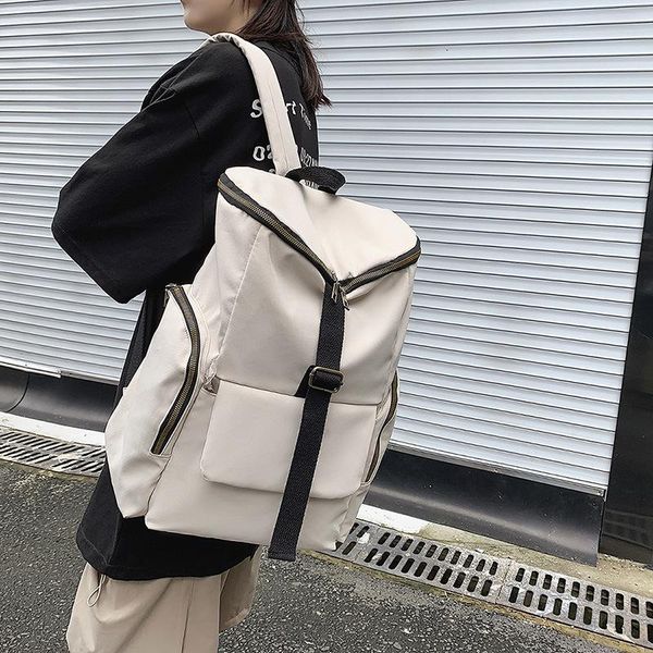 

backpack trend simple large capacity nylon student personality travl bag