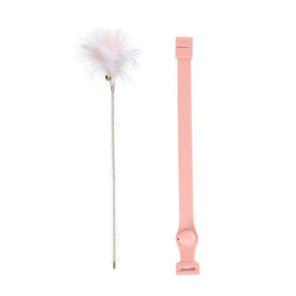 

cat toy feather tap funny stick replacement bell interactive toys