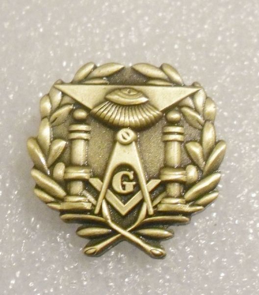 

10pcs 1" brass masonic lodge lapel pin masonry gift, Gray