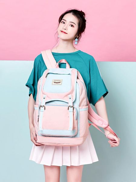 

backpack fashion female high school college wind junior students large capacity multi-function casual