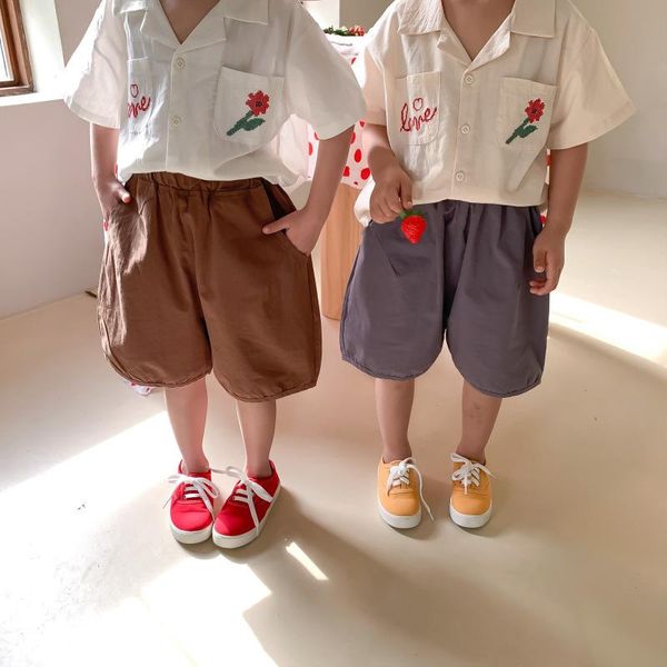 

style girls boys shorts summer fashion kids 1-6 years, Black