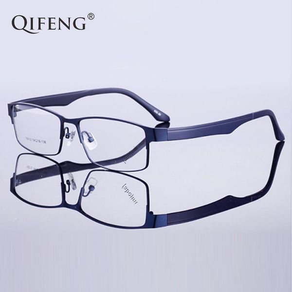

fashion sunglasses frames spectacle frame eyeglasses men computer optical myopia prescription glasses for male transparent clear lens qf153, Black