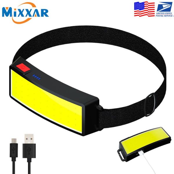 

drop lightweight style headlamp portable mini cob led headlight built-in battery usb rechargeable head lamp headlamps