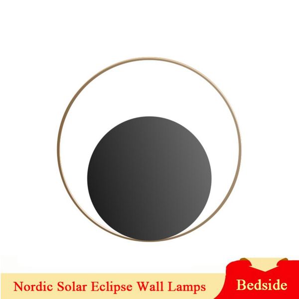 

wall lamps wandlamp nordic modern solar eclipse led kitchen bedroom bedside interior decoration lighting sconces 220v