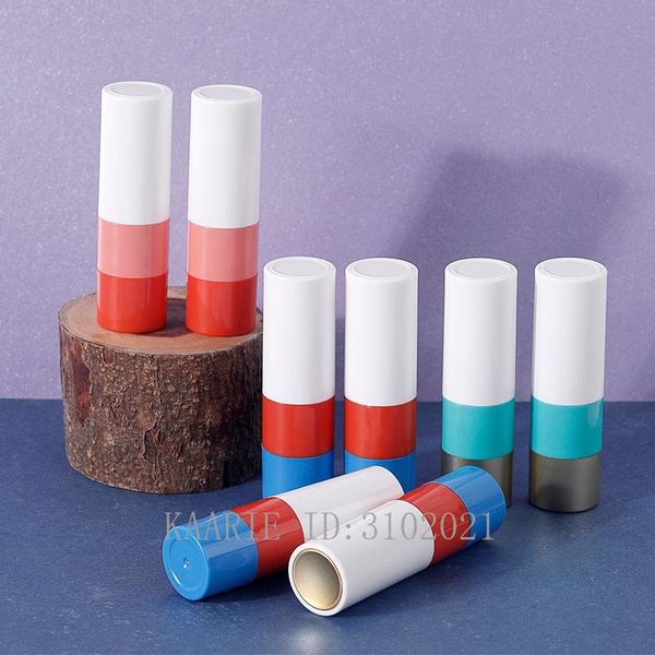 

storage bottles & jars 10/30/50pcs 12.1mm round empty color lipstick tube, diy plastic cosmetic lip rouge subcontainer, professional makeup