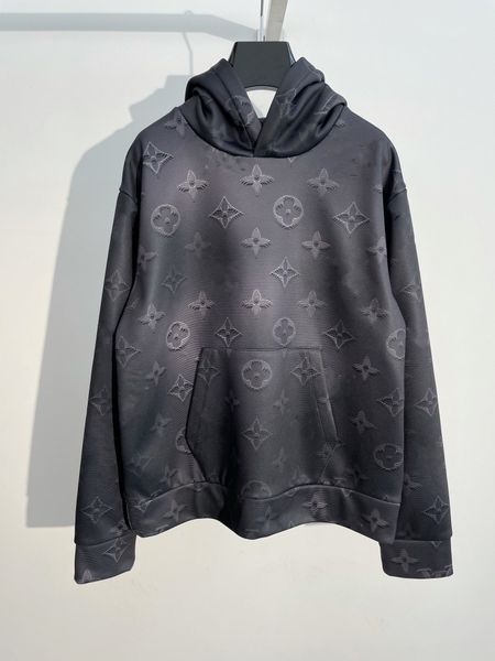 

21ss 3d lettering men and woman hoodies sweater, Black