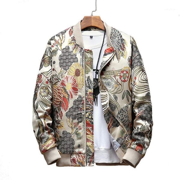 

men's jackets spring and autumn standing collar thick jacket casual fashion slim fit large size, Black;brown