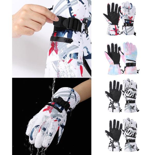 

ski gloves 1 pair waterproof & windproof gloves, with touchscreen thermal for cold weather snowboarding shovel snow