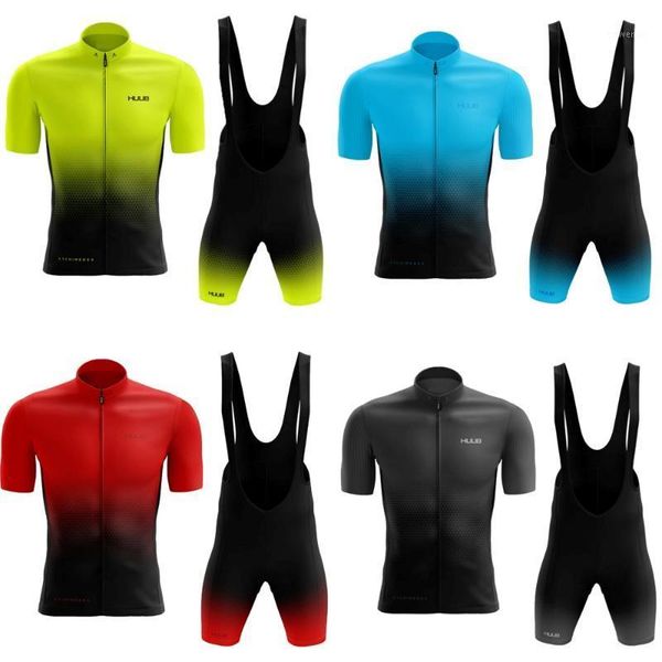 

men's cycling clothing huub archimedes jersey set bicycle shorts pants road bike clothes suit mtb maillot culotte1, Black;blue