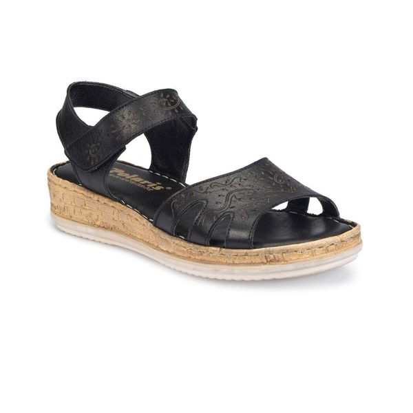 

81.111226.z tan women basic comfort polaris sandals, Black