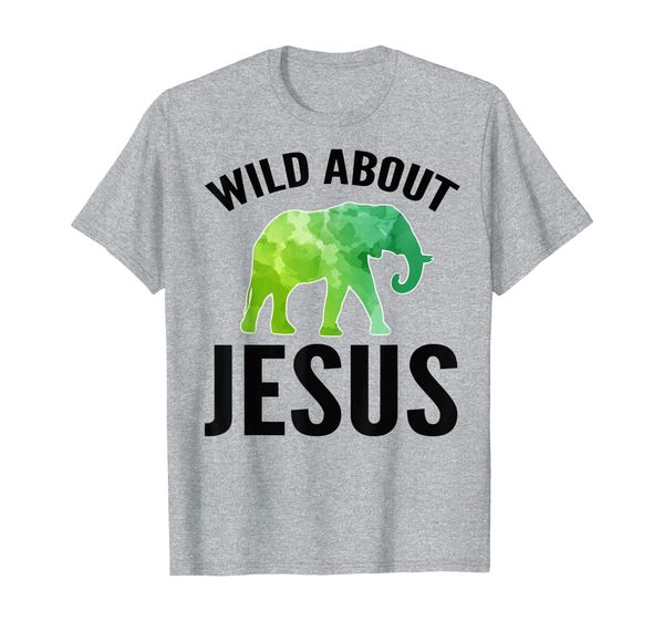 

Wild About Jesus Shirt VBS Sunday School Teacher Pastor Elep T-Shirt, Mainly pictures