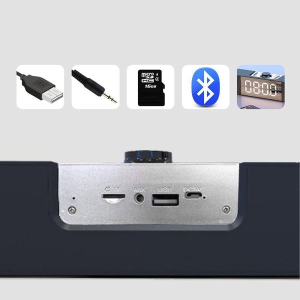 

mini speakers 2021 private model bluetooth card clock speaker mirror gift