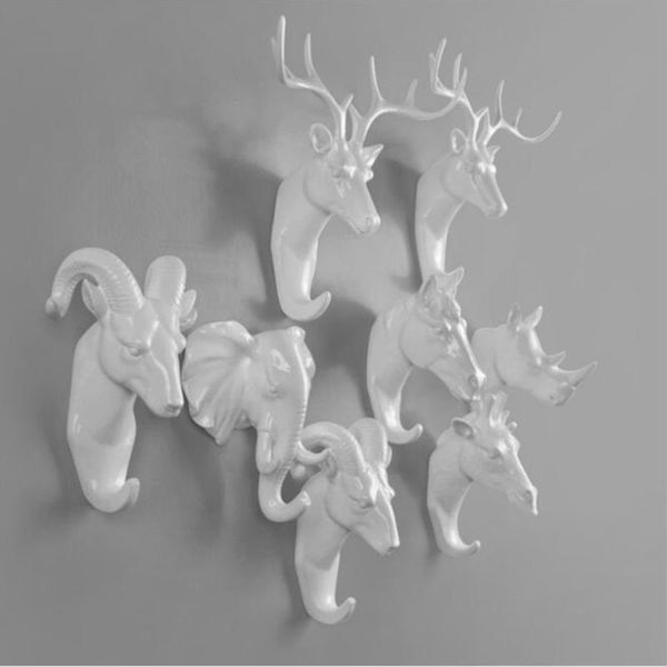

wall hook, multipurpose cartoon animal shape wall-mounted hook decoration for home bedroom living room el hooks & rails