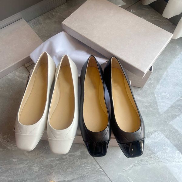 

summer shallow mouth single shoes all-match soft sole square toe women's two wear one pedal flat granny, Black