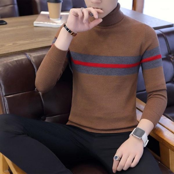

men's mens sweaters cotton winter warm sweater black turtleneck pullover slim fit jumper pull knitted men clothing casual xr2041 n2hi, White;black