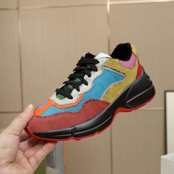 

2021 casual shoes spring and fall men women designer comfortable vintage fashion lace-up designers shoe chaussures ladies with box size 34-4, Black