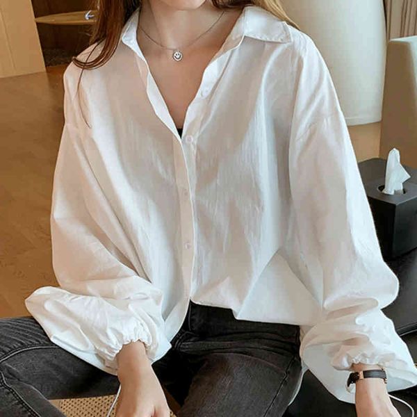 

blusas mujer de moda turn down collar white blouse shirt long sleeve chiffon blouse women 3xl 4xl plus size women c899 210426