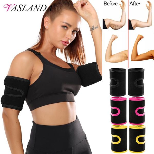

women's shapers women arm trimmers slimming body shaper reduce cellulite compression sweat band wraps slimmer lose fat sauna trainer, Black;white
