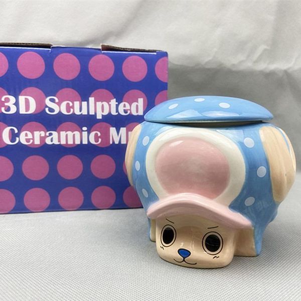 

mugs 500ml anime one pieced choba water cup 3d creative cute coffee and drink mug girls boys birthday christmas gifts