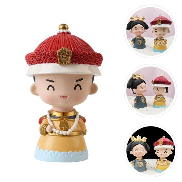 

other festive & party supplies 1pc chinese emperor figurine style decoration resin craft ornament