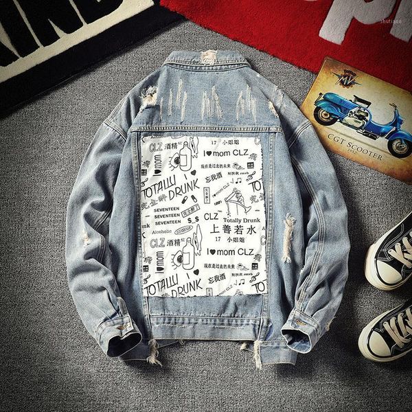 

men's jackets light blue denim jacket casual vintage 5xl, Black;brown