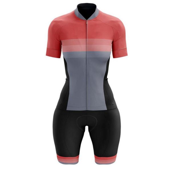 

racing sets 2021 women's cycling clothing set short sleeve jersey road bike mountain jumpsuit macaquinho ciclismo feminino, Black;blue