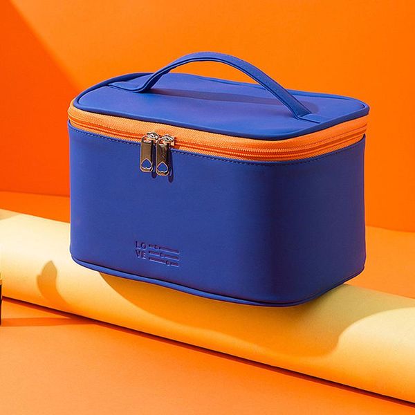 

travel cosmetic bags makeup case with handle organizer compartments portable waterproof storage boxes & bins