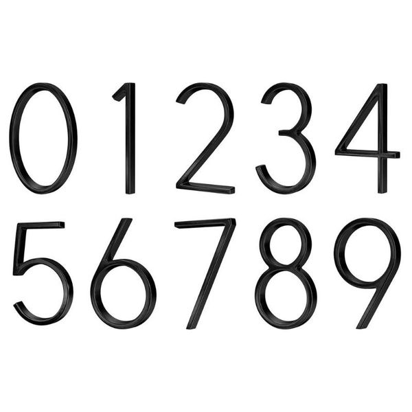 

novelty items floating house number letters big modern door alphabet home outdoor yard street 5.5 in.black numbers address sign