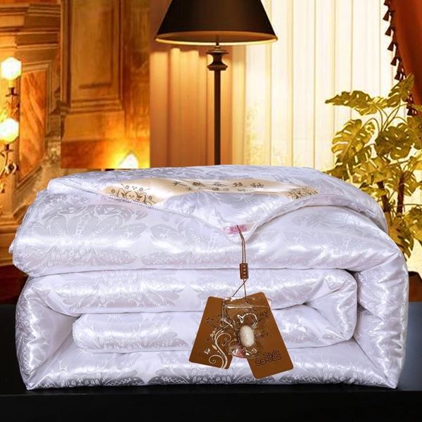 

comforters & sets natural/mulberry silk comforter duvet twin queen king full size blanket quilt jacquard bedding in filler