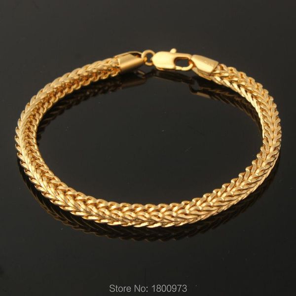 

arrival . gold color charm bracelets men women fashion jewelry round 21 cm 5mm snake chain bracelet link,, Black