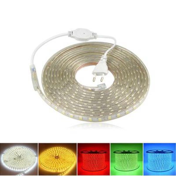 

strips led strip 220v waterproof flexible light tape lamp outdoor string 1m 2m 3m 4m 5m 10m 12m 15m 20m 25m 60leds/m