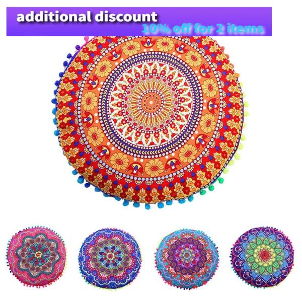 

pillow case special totem pattern pillows exquisite and artistic round bohemian cushion cushions cover