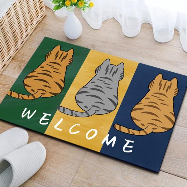 

carpets flannel anti-slip mat my neighbor totoro cute animal print rectangular entrance door washable kitchen floor bathroom
