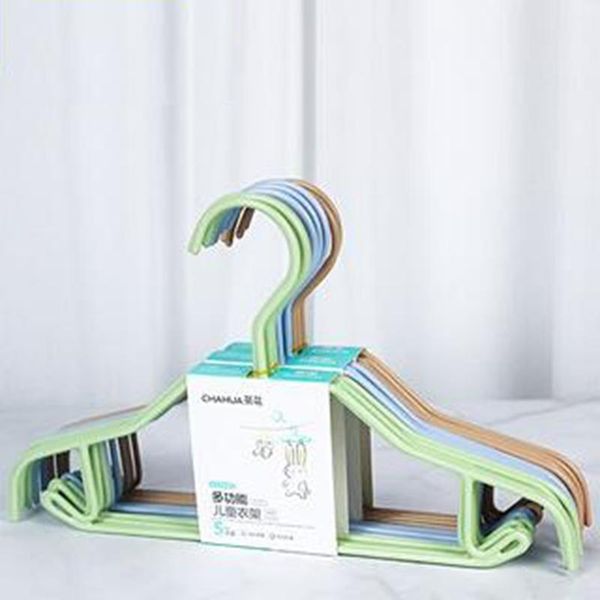 

hangers & racks 10 pcs/lot 31.1cm multifunctional plastic clothes traceless and kid's coat hanger pvc coating clothing hanging