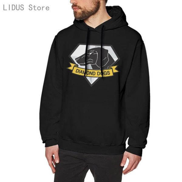 

men's hoodies & sweatshirts diamond dogs (mgsv) hoodie harajuku creativity streetwear, Black