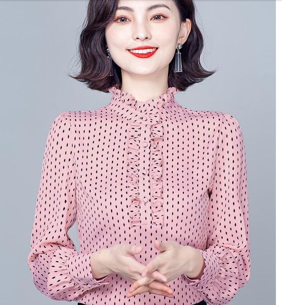 

2021 summer fashion long sleeve women's shirt@14, White