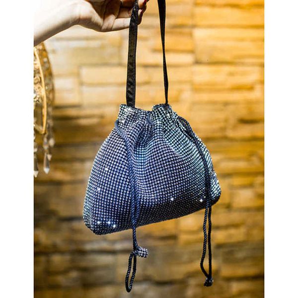 

rihang dinner inlaid with water diamond banquet women's hand change make-up bag