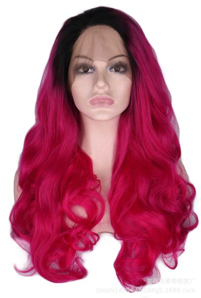 

wig front lace chemical fiber fashion ffy creative style, Black